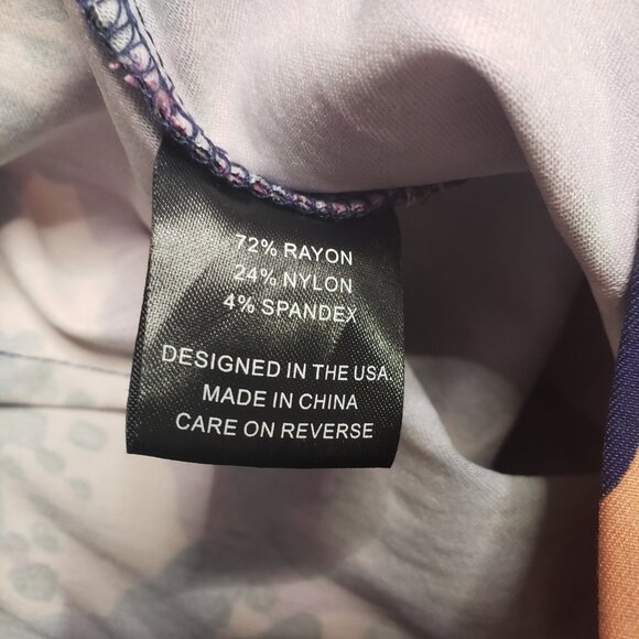 Bold & Beautiful D'iyanu Purple African Print Pant Suit womens M Wrap Blazer - Picture 8 of 12